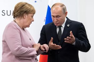 Kanzlerin Angela Merkel und Russlands Präsident Wladimir Putin