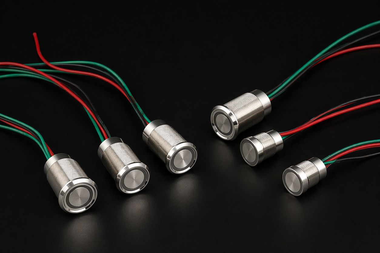 Kapazitive Edelstahltaster IP68 für robuste Industrieanwendungen