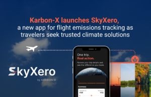 Karbon-X bringt SkyXero auf den Markt, eine neue App zur Erfassung von Flugemissionen, da Reisende nach vertrauenswürdigen Klimalösungen suchen