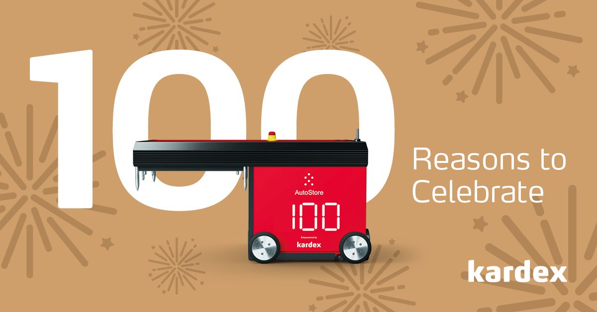 Kardex AS Solutions erreicht Meilenstein von 100 AutoStore-Anlagen