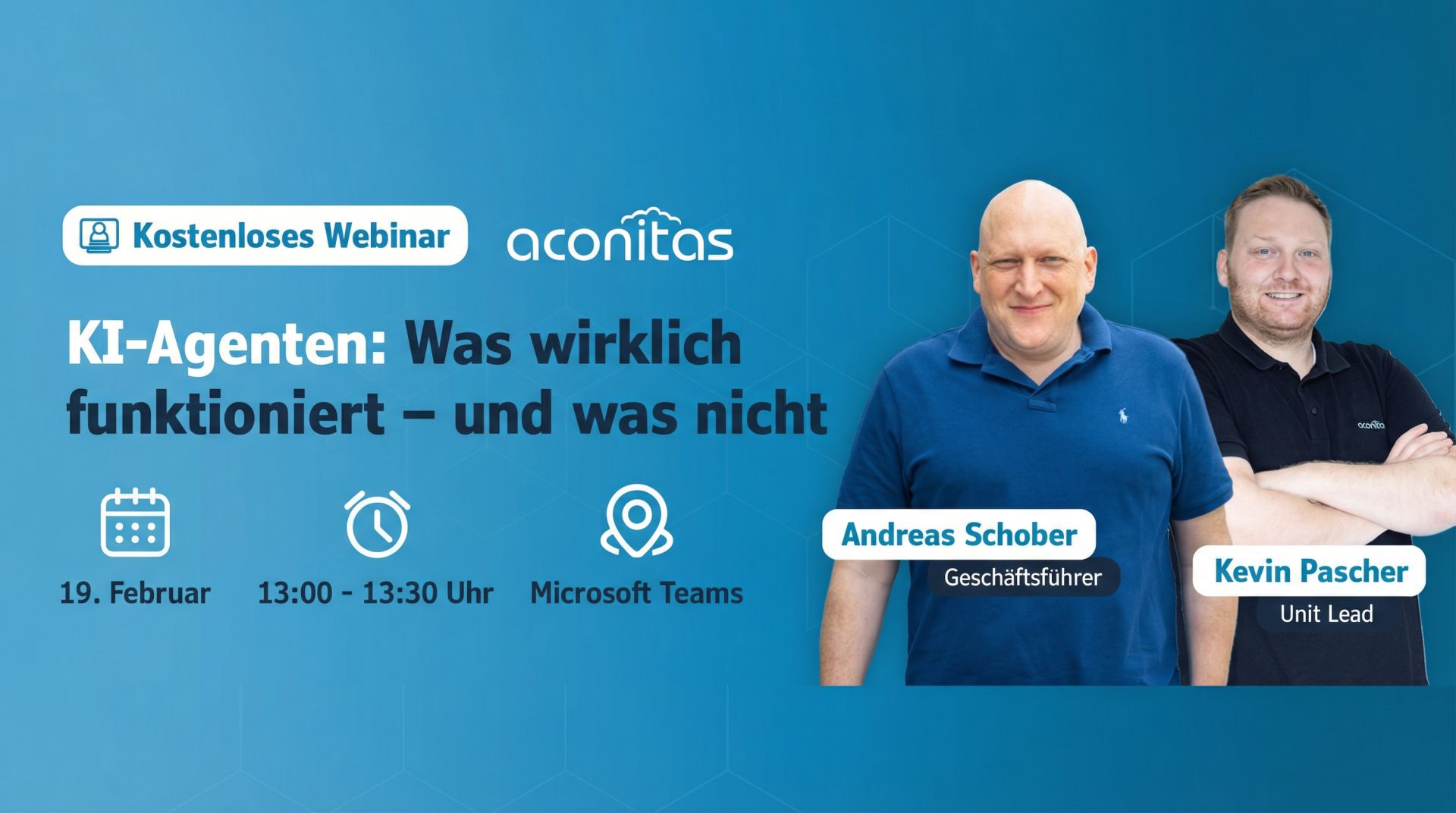 KI-Agenten im Unternehmenseinsatz: aconitas lädt zum Reality-Check für Entscheider