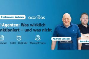 KI-Agenten im Unternehmenseinsatz: aconitas lädt zum Reality-Check für Entscheider