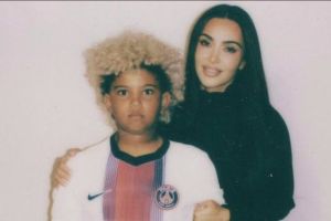 Kim Kardashian und ihr Sohn Saint