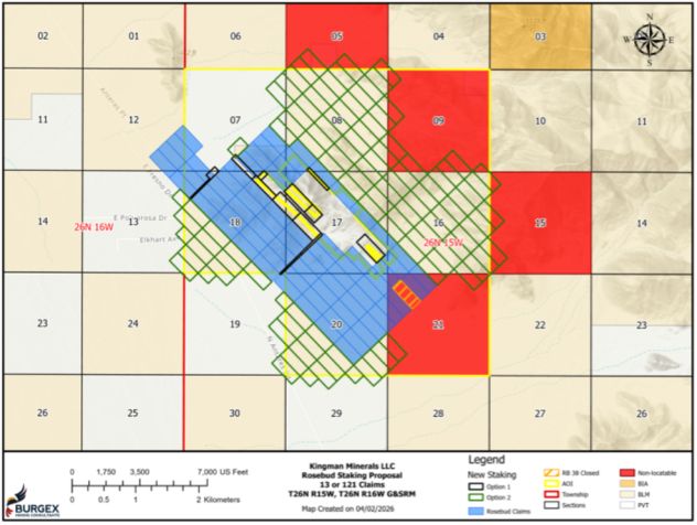 Kingman erweitert seine Beteiligungen am hochgradigen Goldprojekt Mohave, dem Standort der historischen Mine Rosebud