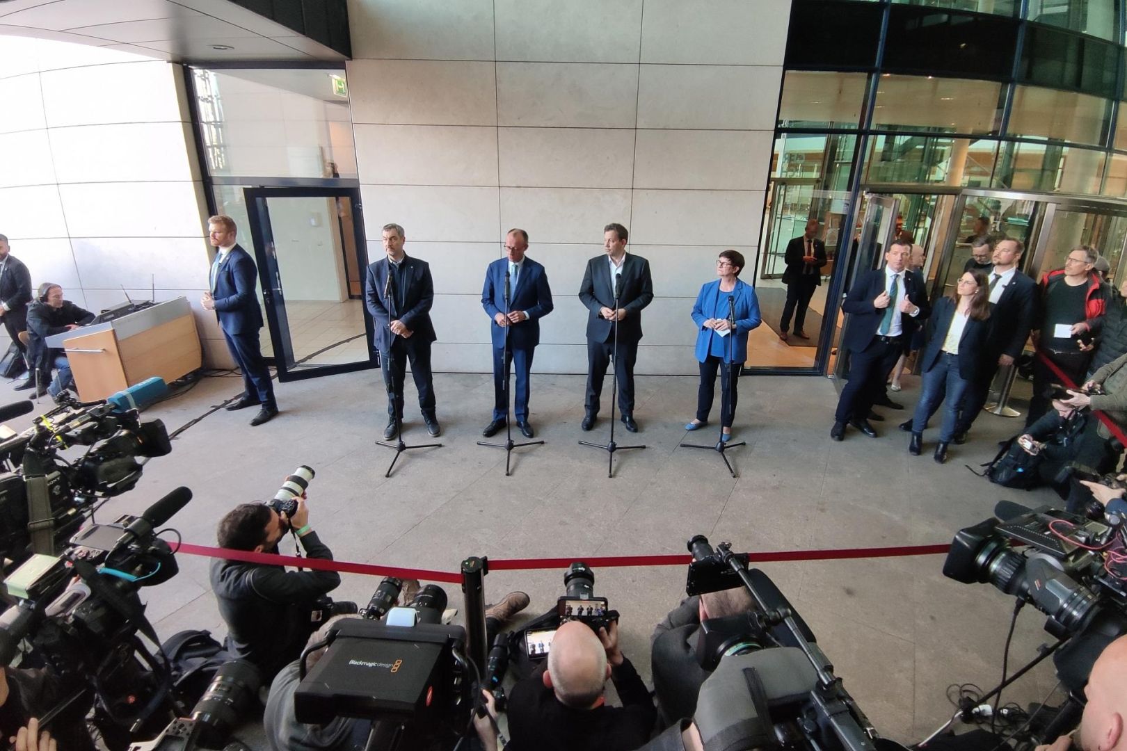 Koalitionsverhandlungen zwischen Union und SPD am 28.03.2025