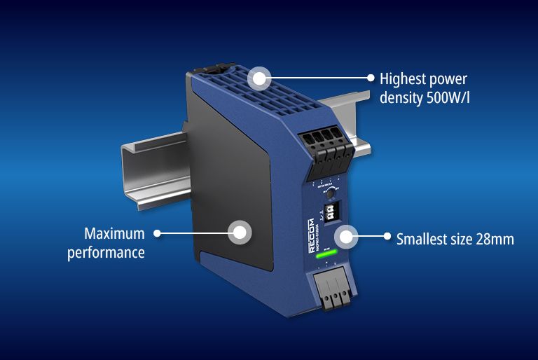 Kompromisslose 1AC Netzteile von 120-480W: RECOM präsentiert die RACPRO1-S-Serie