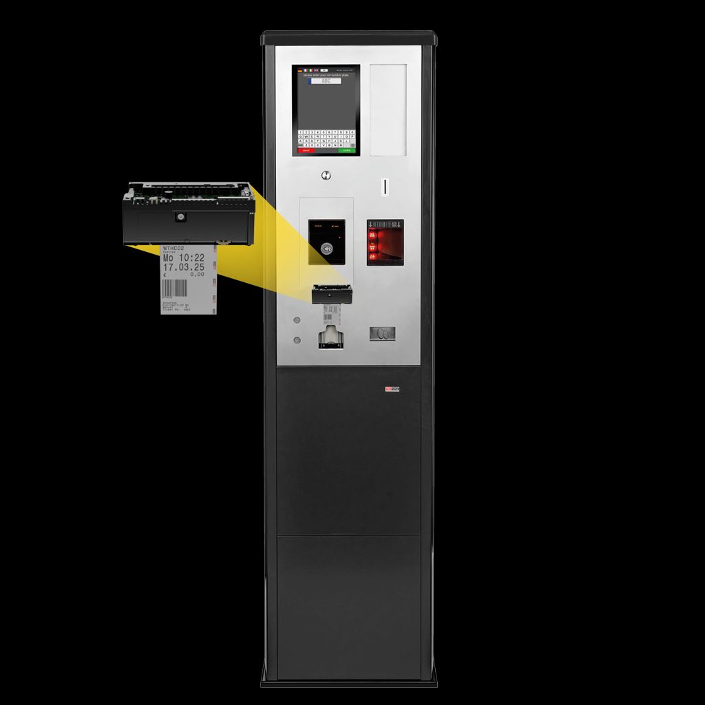 Kompromisslose Platzsparlösung: GeBE-COMPACT Plus Ticketdrucker