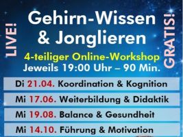 Kostenloser Online-Workshop: Jonglieren als Schlüssel für ein leistungsfähiges Gehirn
