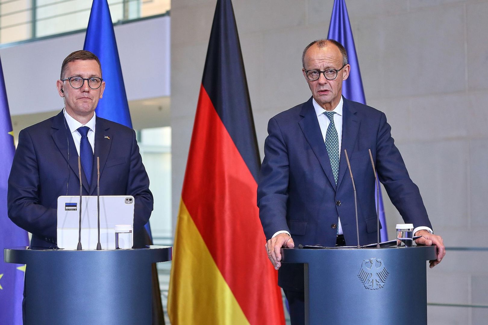 Kristen Michal und Friedrich Merz am 27.11.2025