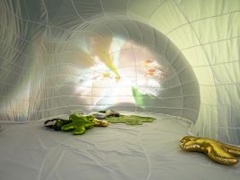 Kunstinstallation «Breathe with Pilatus»