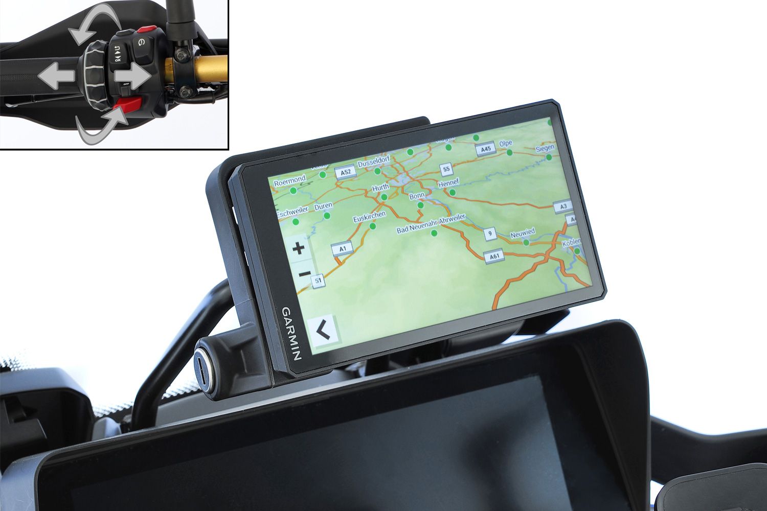 Lange vermisst – endlich da: Der Plug & Ride Adapter integriert Garmin-Navis und BMW-Multi-Controller