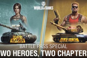 Lara Croft & Duke Nukem im Battle-Pass Special zu World of Tanks