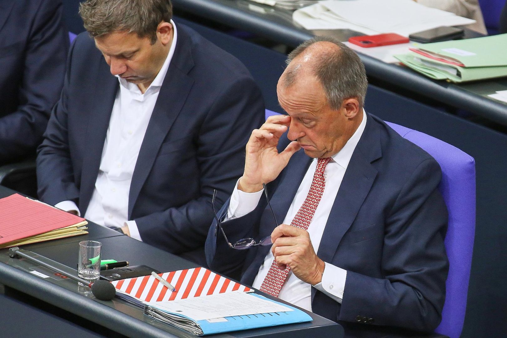 Lars Klingbeil und Friedrich Merz am 09.07.2025