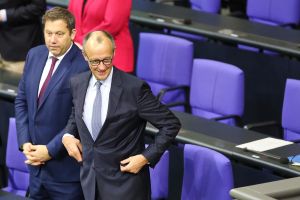 Lars Klingbeil und Friedrich Merz am 14.11.2025