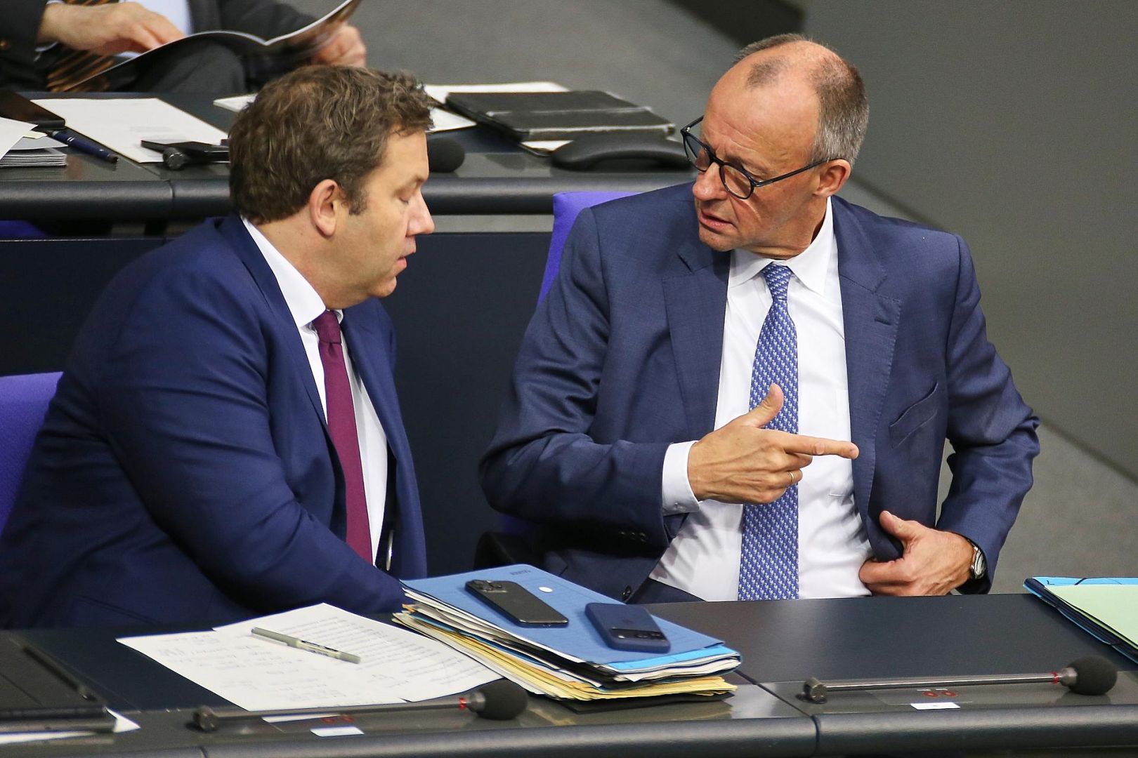 Lars Klingbeil und Friedrich Merz (Archiv)