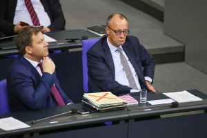 Lars Klingbeil und Friedrich Merz (Archiv)