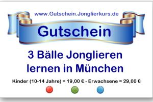 Last-Minute-Geschenk: Gutschein für Jonglierkurs in München