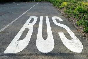 Leerer Bus-Parkplatz (Archiv)