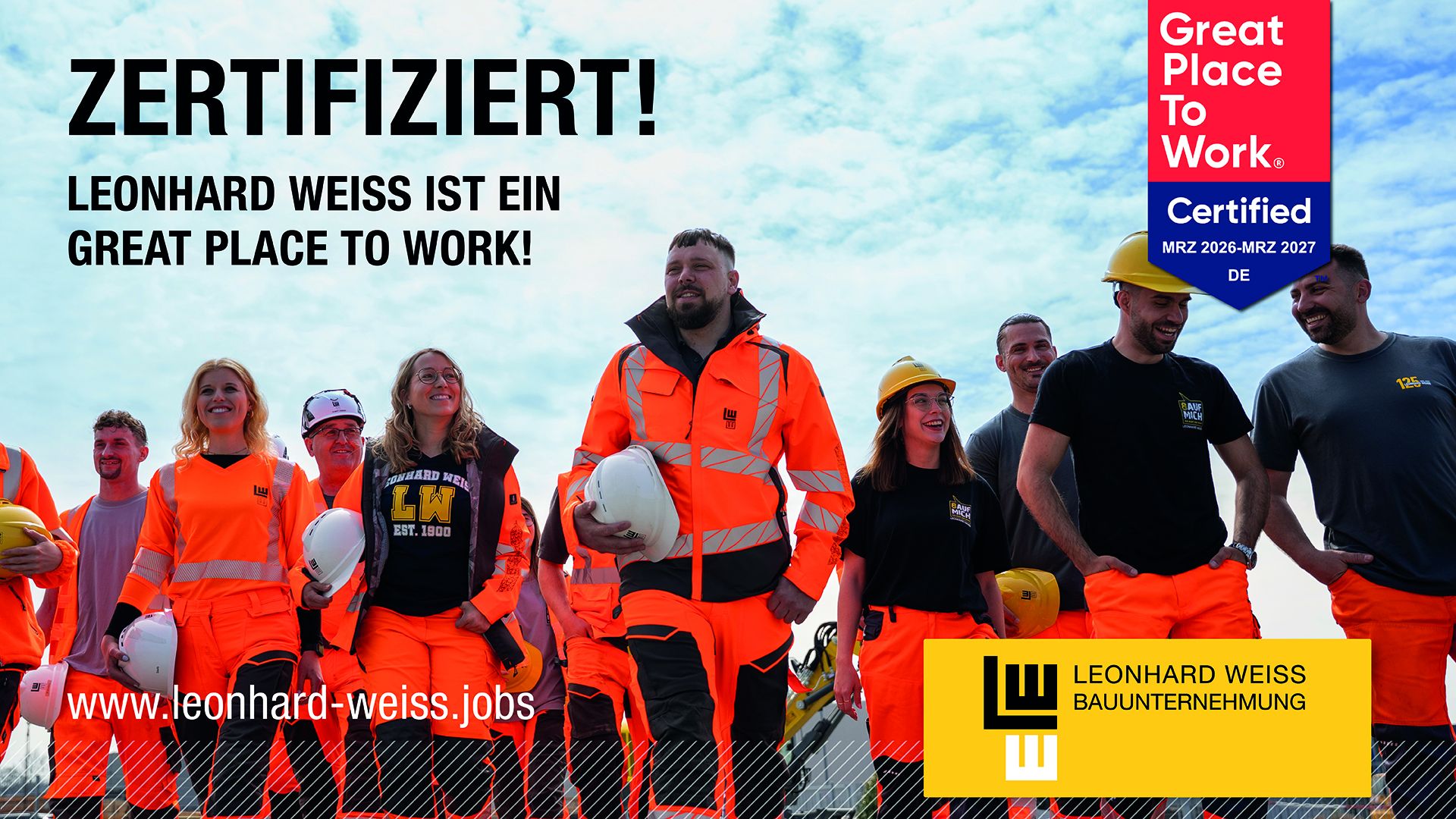 LEONHARD WEISS erhält „Great Place To Work®“-Zertifizierung 2026