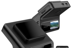 Lescars 4K-UHD-Dashcam mit GPS MDV-3170, 1,47″ IPS-Display, G-Sensor, Parkwächter, App