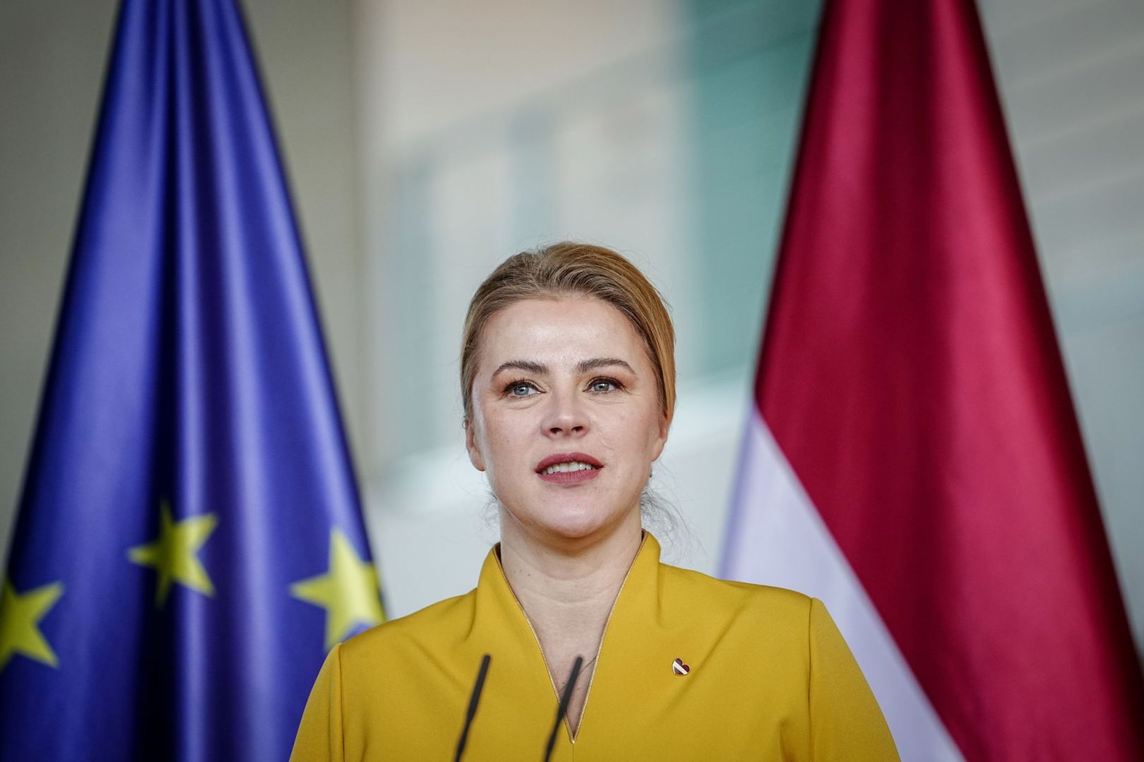 Lettlands Ministerpräsidentin Evika Silina