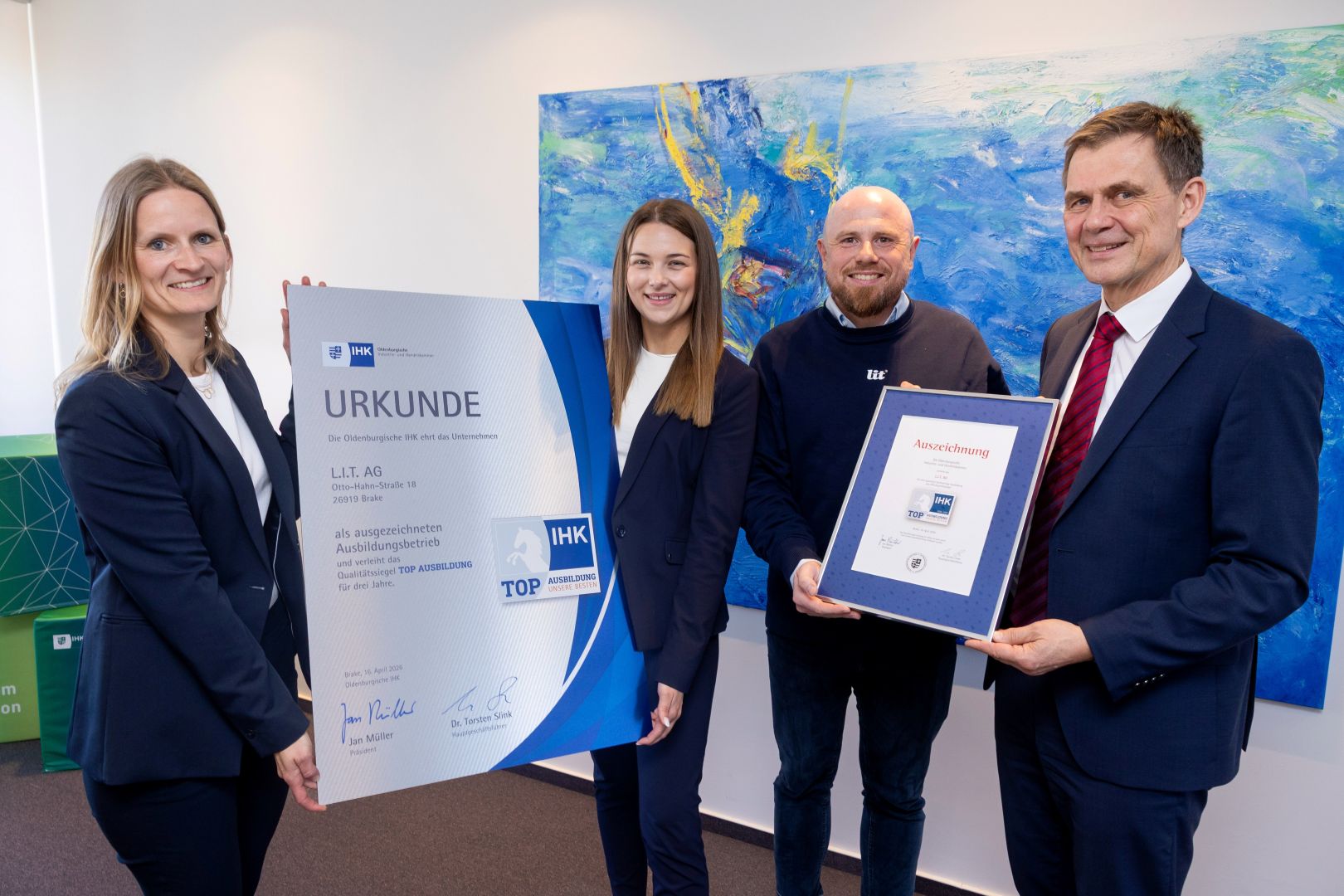 L.I.T. AG erhält erneut IHK-Siegel „TOP Ausbildung 2026“
