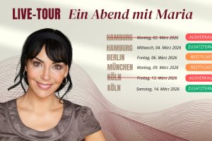 Live-Tour „Ein Abend mit Maria“ mit Traumatherapeutin Maria Sanchez