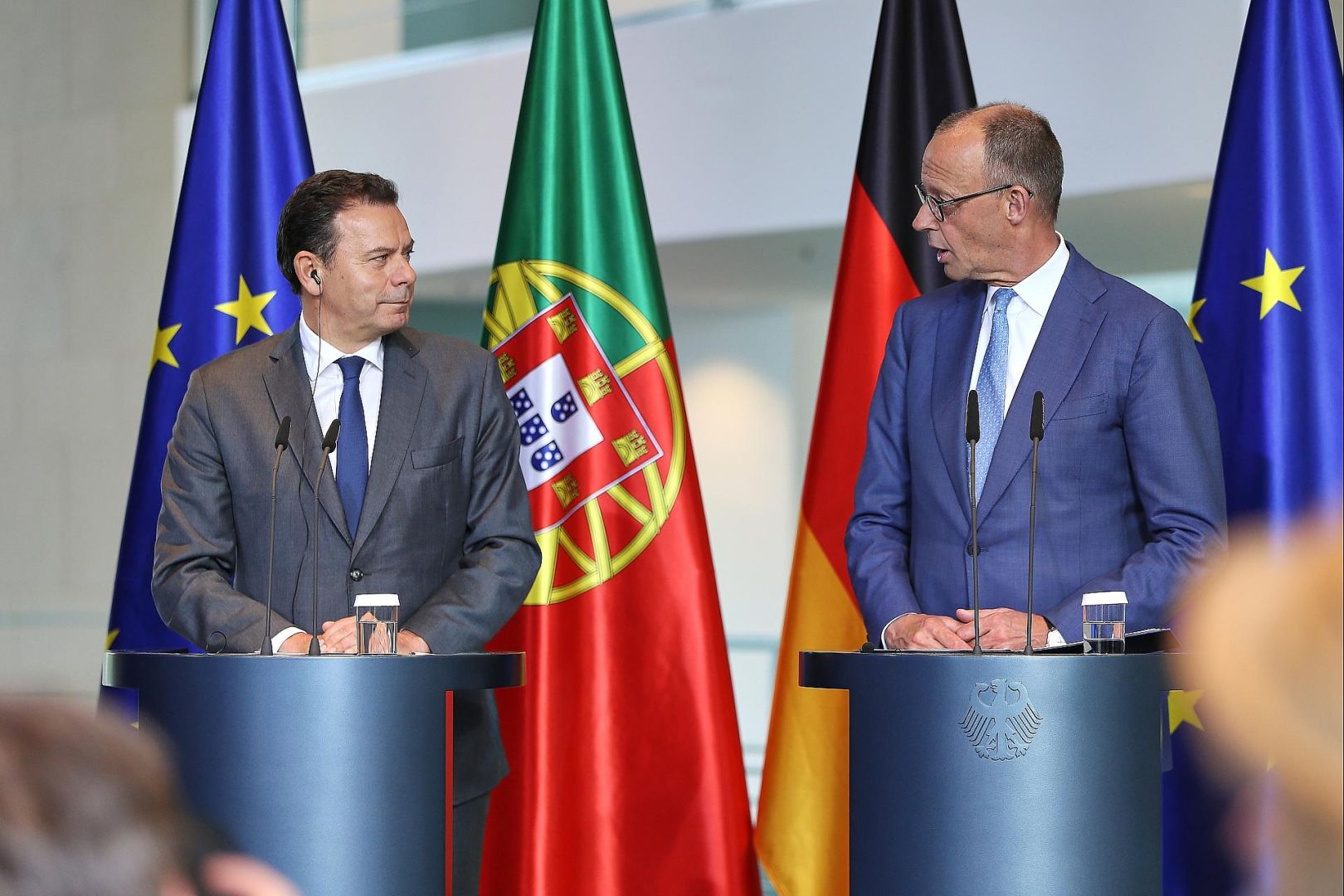 Luis Montenegro und Friedrich Merz am 05.05.2026