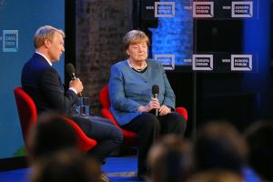 Markus Preiß und Angela Merkel am 18.05.2026