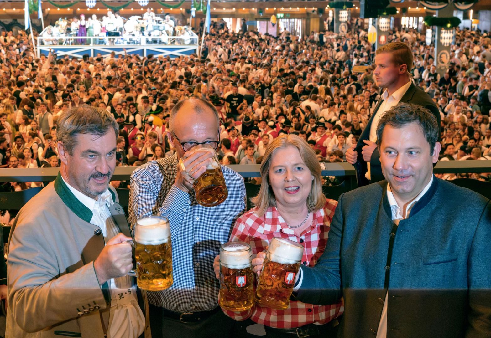 Markus Söder auf dem Oktoberfest