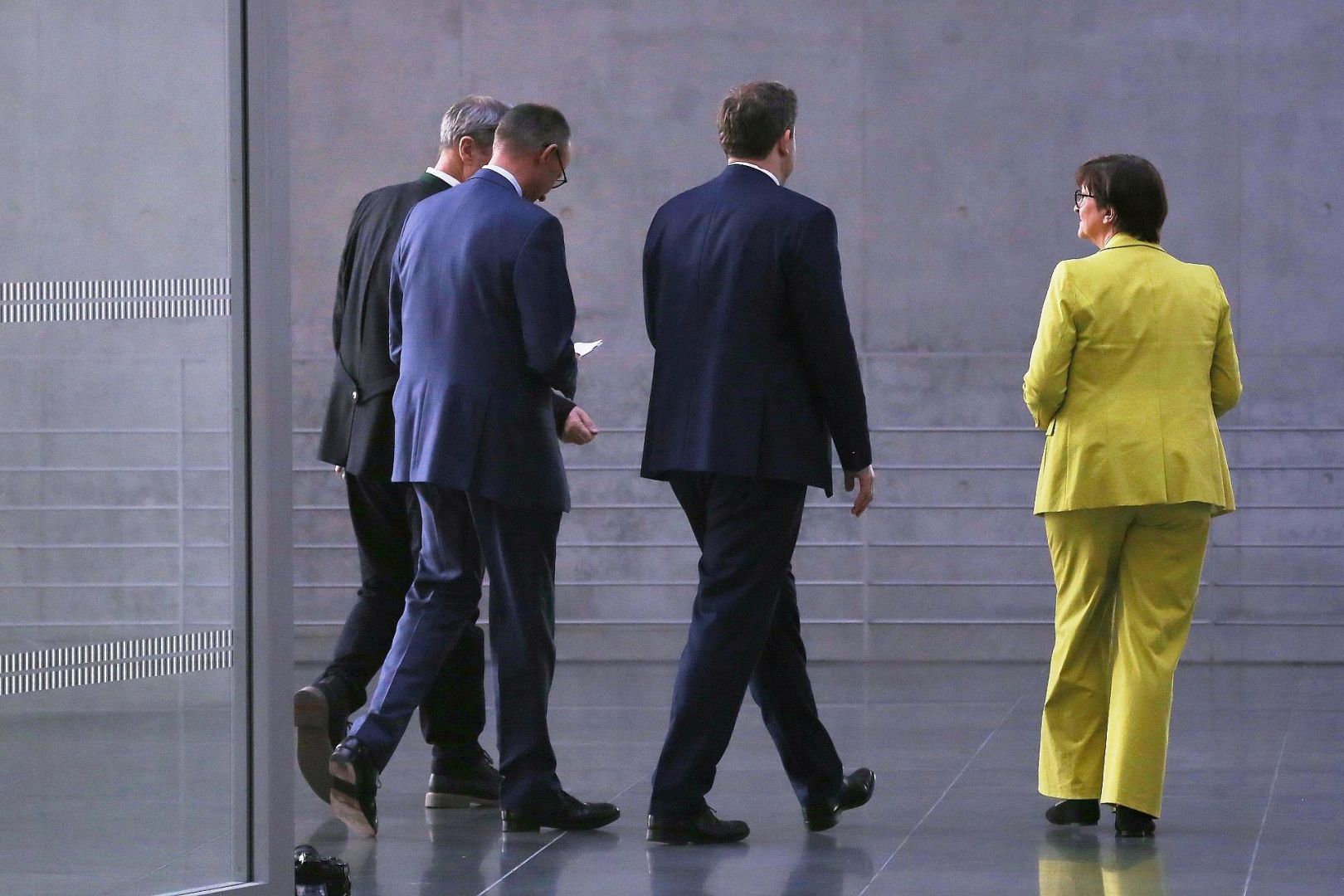 Markus Söder, Friedrich Merz, Lars Klingbeil, Saskia Esken (Archiv)
