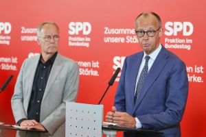 Matthias Miersch und Friedrich Merz am 19.05.2026