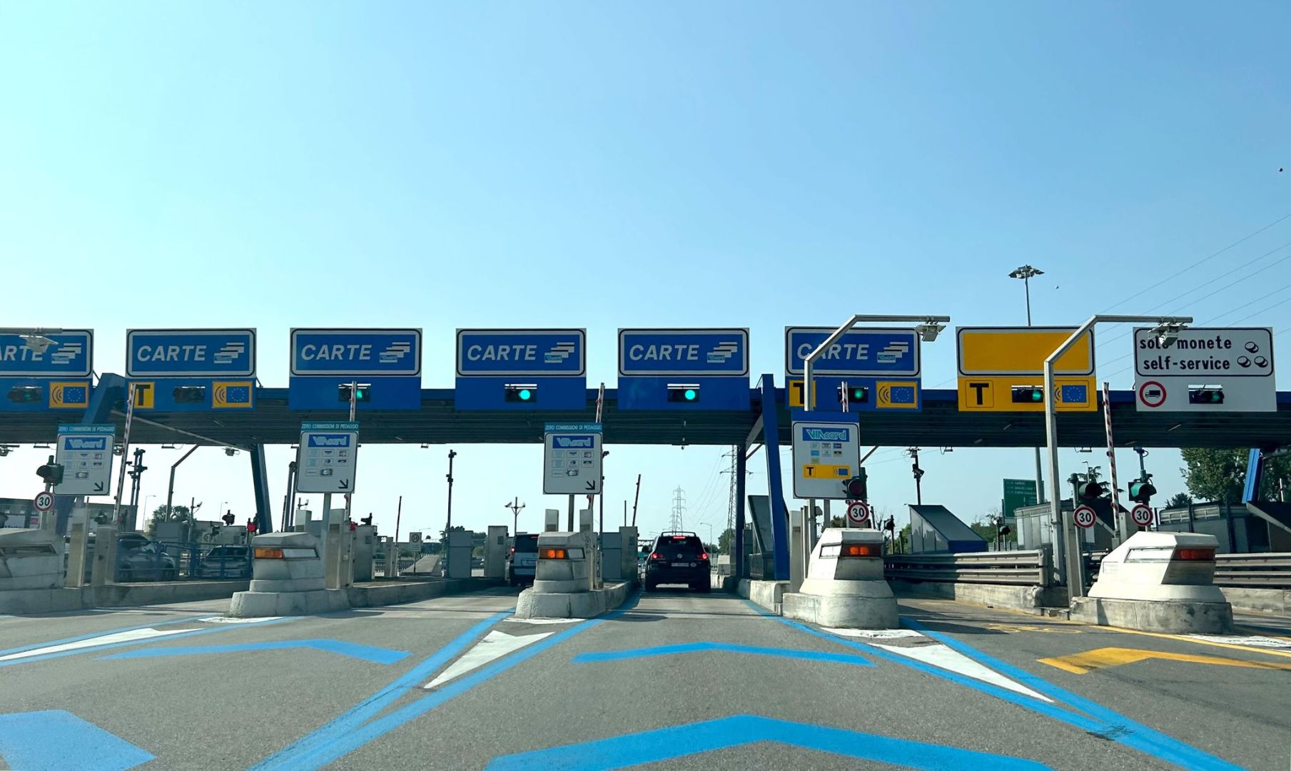 Mautstelle auf italienischer Autobahn