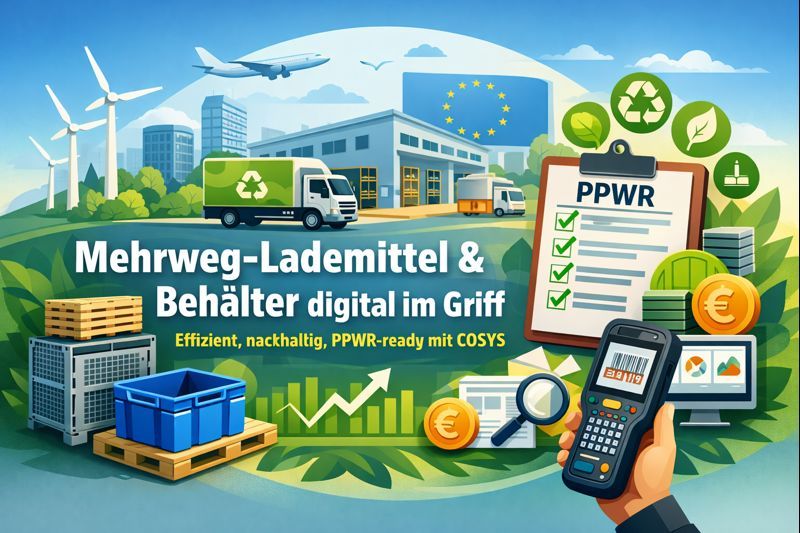 Mehrweg-Lademittel & Behälter digital im Griff – effizient, nachhaltig, PPWR-ready mit COSYS