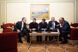 Merz, Macron, Starmer und Tusk in Kiew