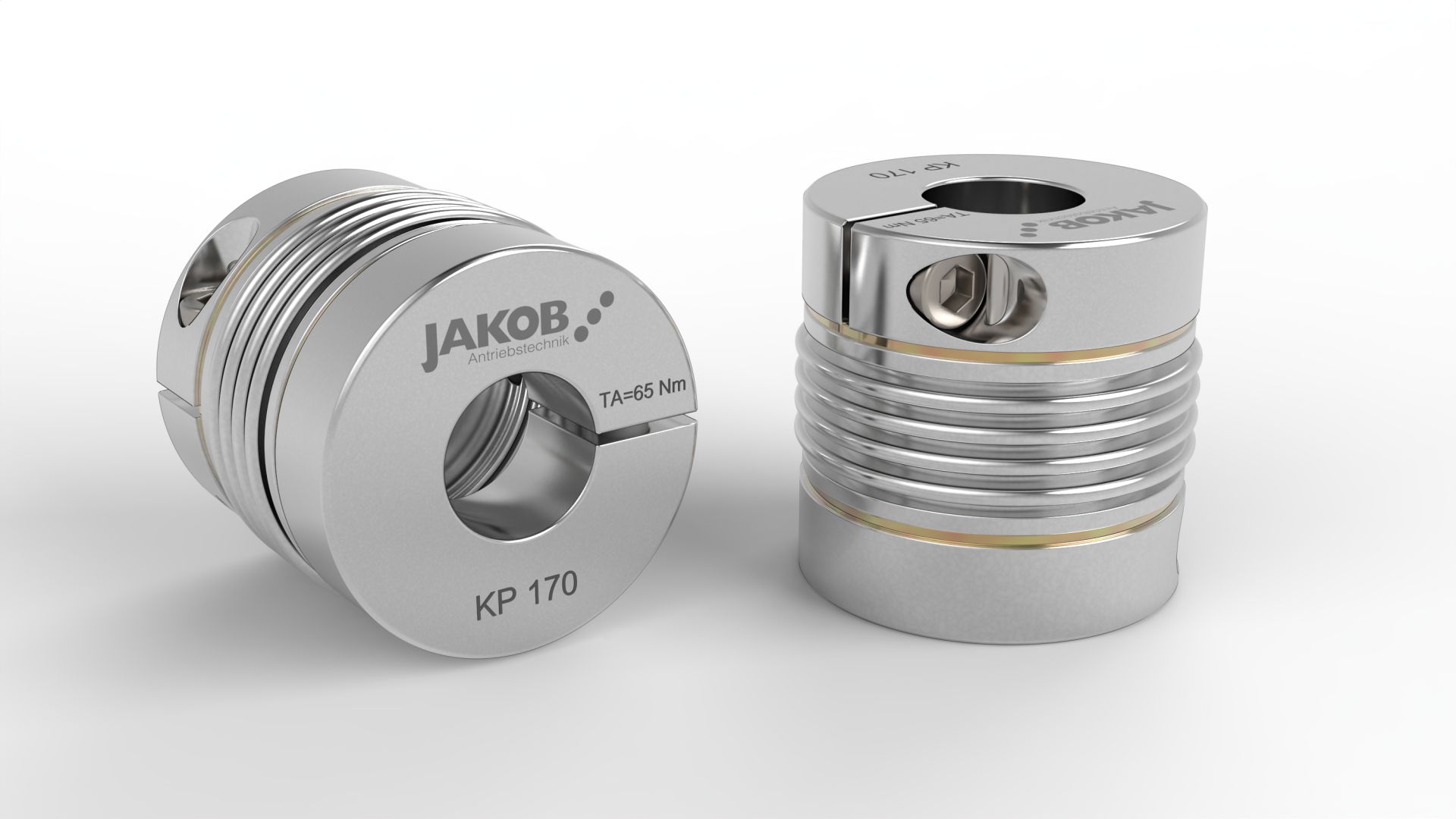 Metallbalgkupplung KP mit Klemmnaben