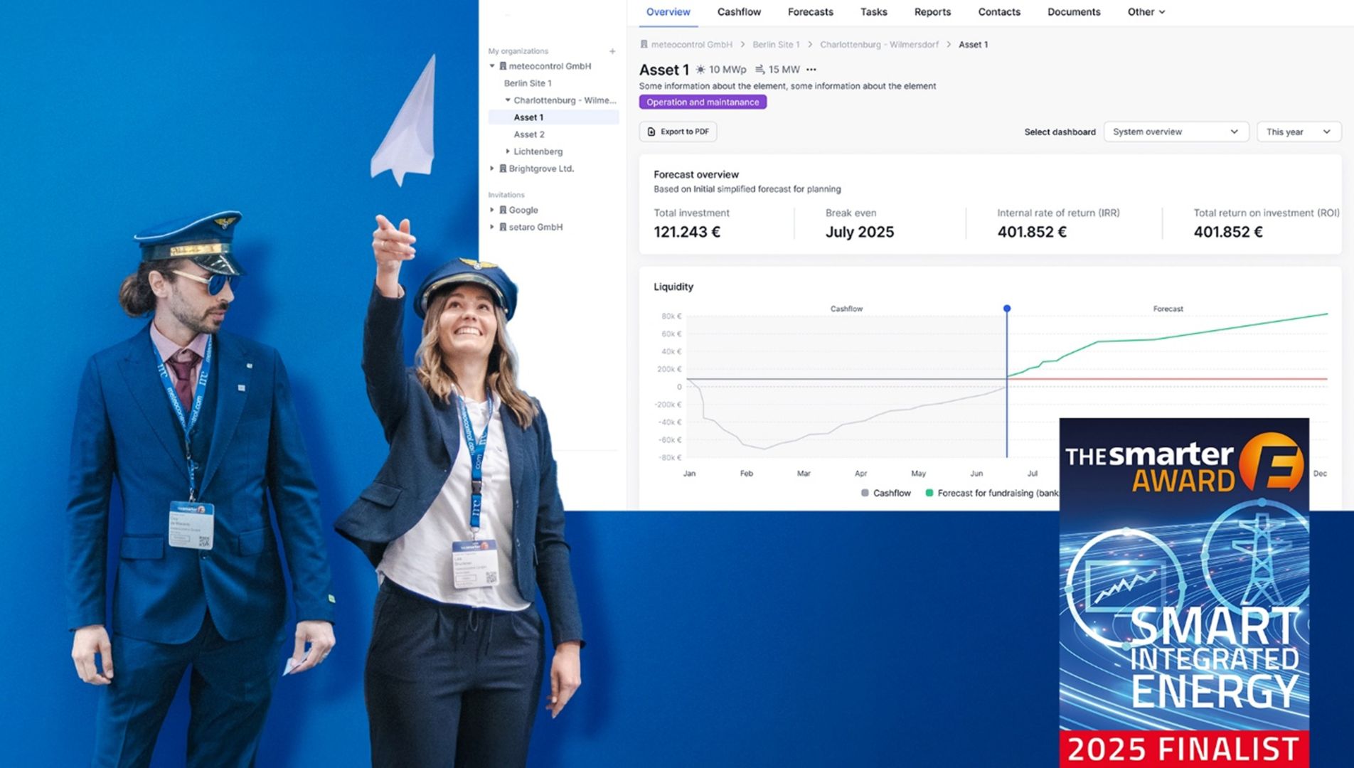 meteocontrol mit Assetpilot als Finalist beim The smarter E AWARD 2025