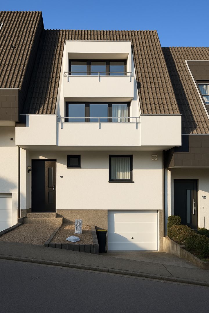 Modernisiertes Familienhaus in Püttlingen: Wohnen mit außergewöhnlicher Balkonvielfalt