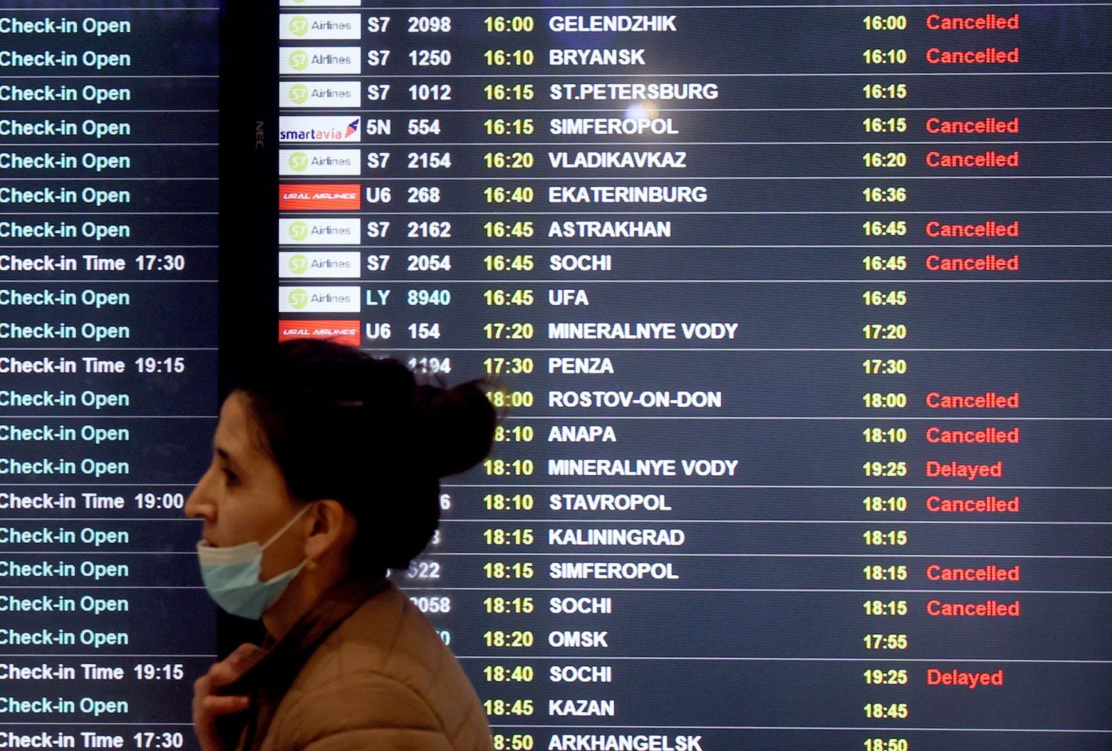 Moskauer Flughafen Domodedowo
