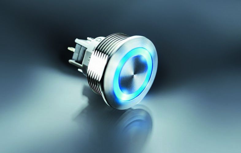 MSM II-Taster mit Common Anode-Ansteuerung der RGB-LED