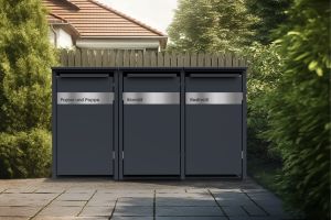Mülltonnenbox kaufen – stilvolle Verkleidung für Ihren Garten | KNOBLOCH
