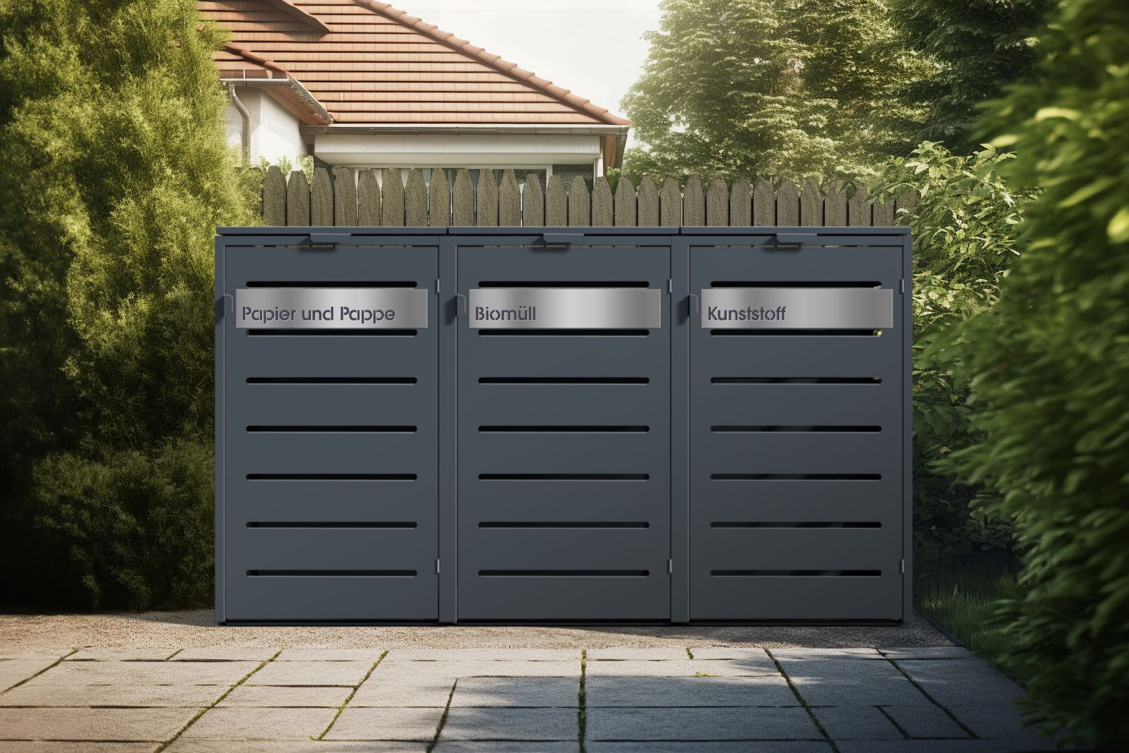 Mülltonnenboxen können elegant sein | KNOBLOCH