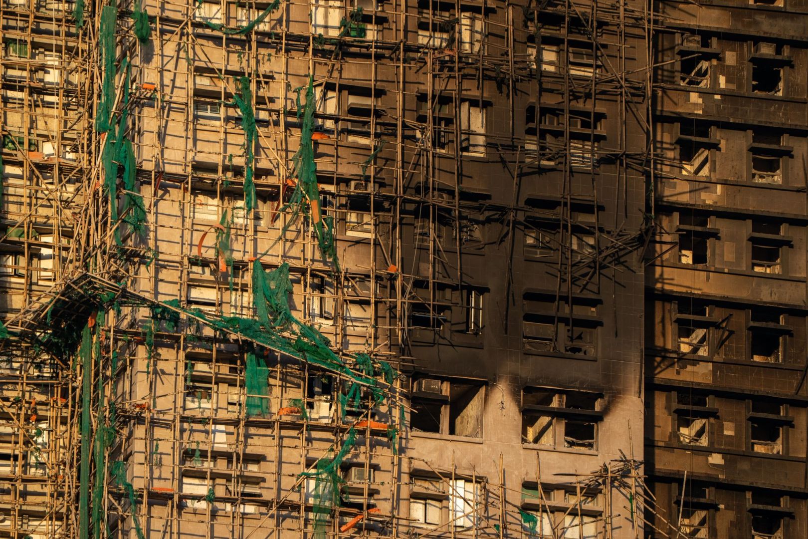 Nach Brand in Hongkong