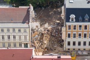 Nach dem Hauseinsturz in Görlitz