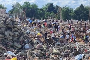 Nach Explosion von Munitionslager in Myanmar
