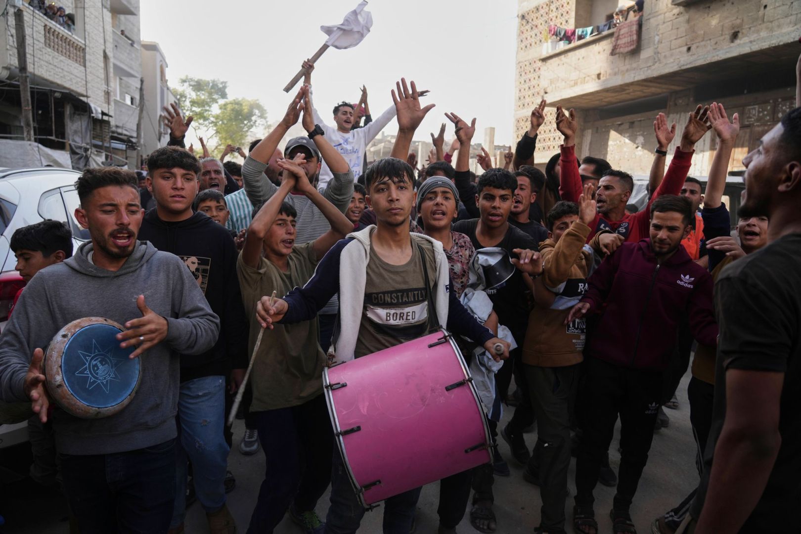 Nahostkonflikt - Demonstration im Gazastreifen
