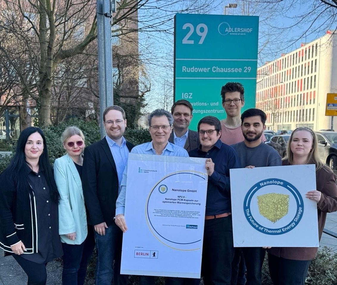 Nanolope sichert sich Pro FIT Fördermittel der IBB Frühphasenfinanzierung