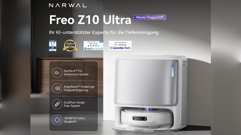 Narwal Z10 Ultra mit 650 Euro Rabatt