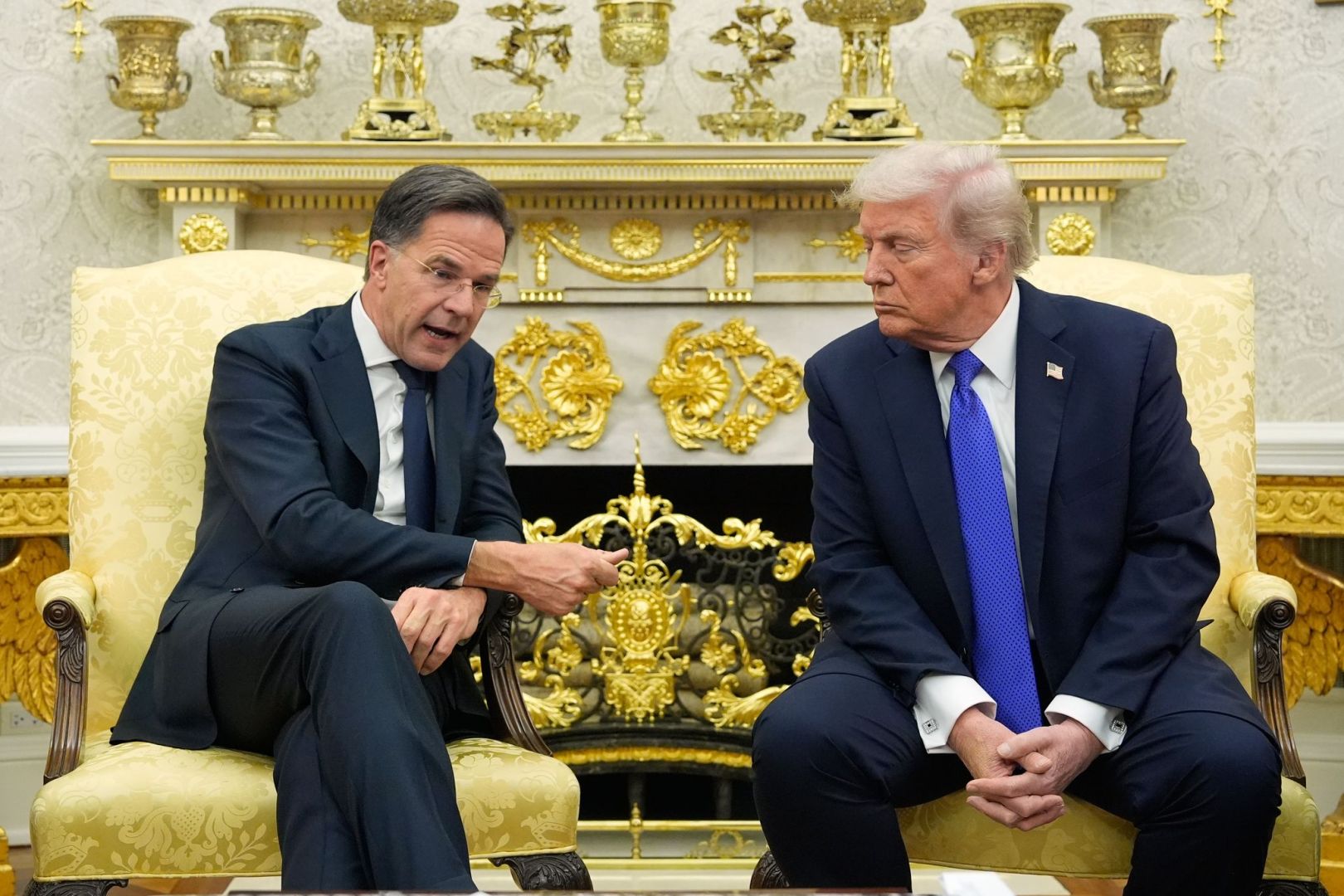 Nato-Generalsekretär Rutte und US-Präsident Trump