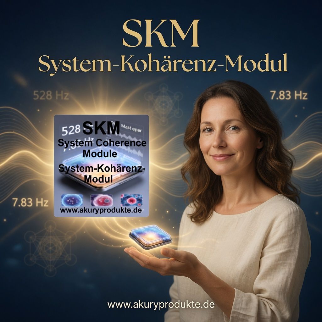 Neue Dimension der ganzheitlichen Balance: AkuRy Super Master Chip SKM vorgestellt SKM System-Kohärenz-Modul –